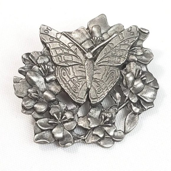 Birds and Blooms Vintage Pins (set of 3) - Picture 3 of 5